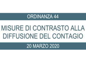 Ordinanza di adozione di misure per contrastare la diffusione del contagio da Covid-19