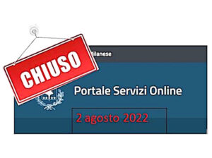 Chiusura straordinaria servizi presentazione pratiche e appuntamenti online