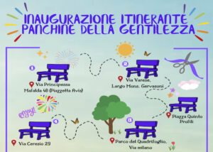 Inaugurazione itinerante “Panchine Della Gentilezza”